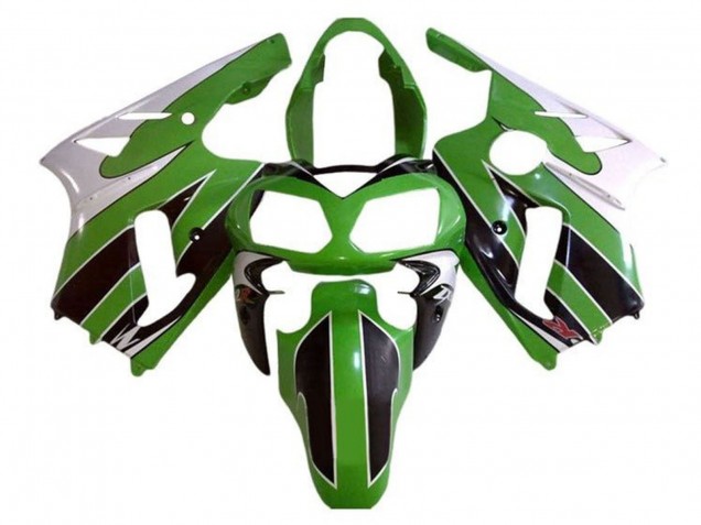 Comprare Carena Moto Kawasaki ZX12R 2000-2001 - Bianco Verde Nero Banda