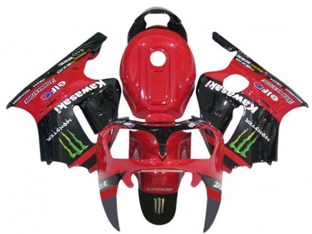 Comprare Carena Moto Kawasaki ZX12R 2000-2001 - Rosso Nero Verde Mostro