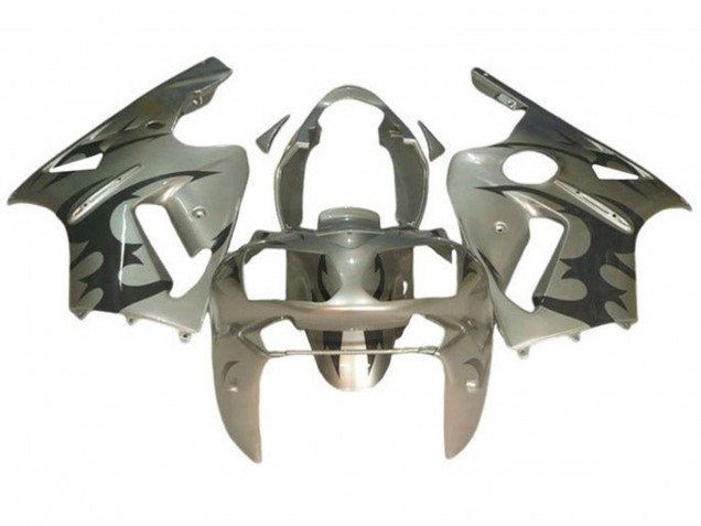 Comprare Carena Moto Kawasaki ZX12R 2000-2001 - Argento Nero Tribal