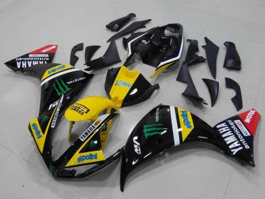Comprare Carena Moto Yamaha YZF R1 2012-2014 - Giallo Bianco Nero Rosso Verde Mostro