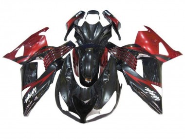 Comprare Carena Moto Kawasaki ZX14R ZZR1400 2006-2011 - Rosso Nero Lucido Bianco Decal