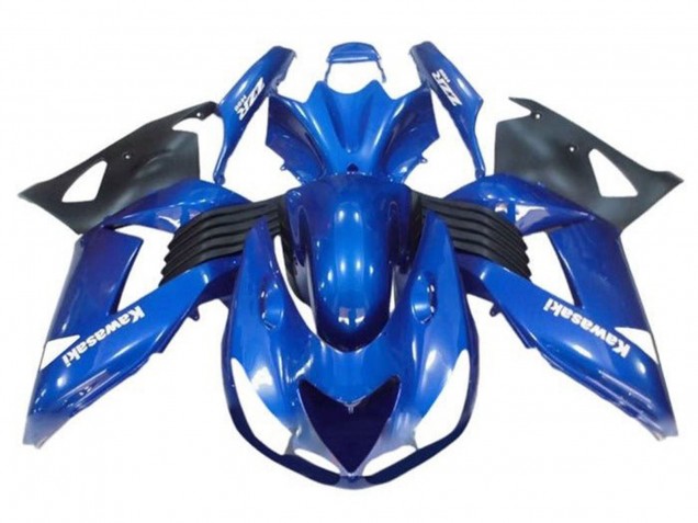 Comprare Carena Moto Kawasaki ZX14R ZZR1400 2006-2011 - Blu Nero Bianco Decal