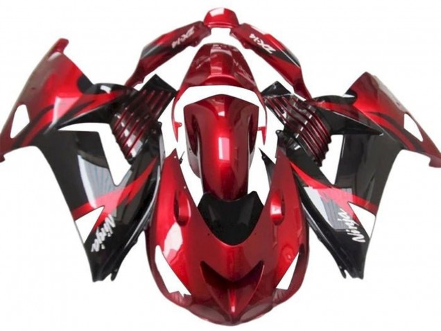 Comprare Carena Moto Kawasaki ZX14R ZZR1400 2012-2024 - Rosso Nero Lucido Bianco Ninja