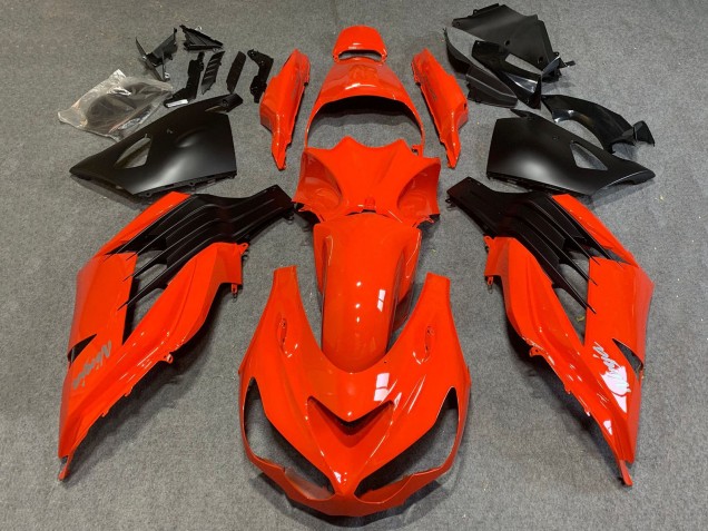 Comprare Carena Moto Kawasaki ZX14R ZZR1400 2012-2024 - Rosso Nero Opaco