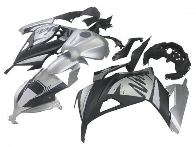 Comprare Carene Moto Kawasaki EX300 2013-2017 - Argento Nero