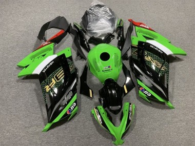 Comprare Carena Moto Kawasaki EX300 2013-2024 - Verde Bianco Nero Rosso Elf