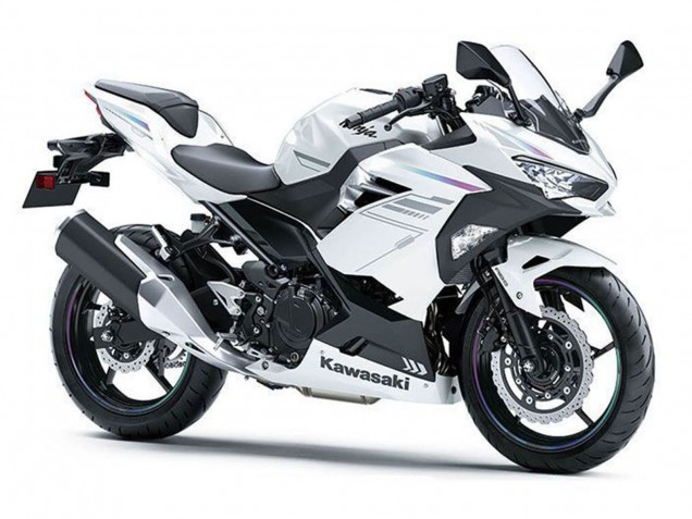 Comprare Carena Moto Kawasaki Ninja 400 2018-2024 - Bianco Perla Blizzard