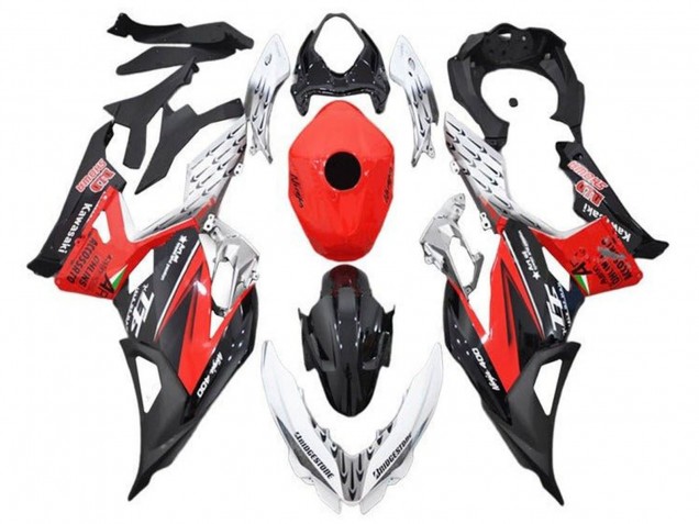 Comprare Carena Moto Kawasaki Ninja 400 2018-2024 - Bianco Rosso Nero