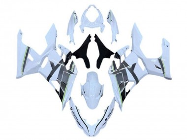 Comprare Carena Moto Kawasaki Ninja 400 2018-2024 - Bianco Grigio Nero Verde