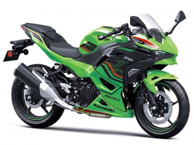 Comprare Carene Moto Kawasaki Ninja 500 EX500R 2024-2026 - Verde Nero Rosso
