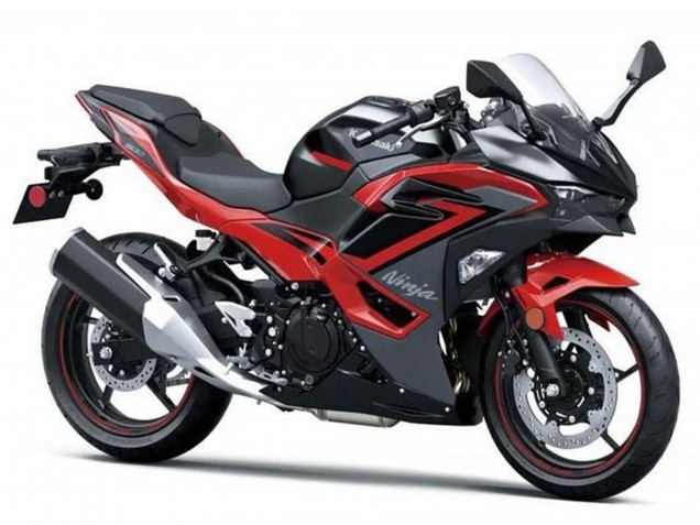 Comprare Carene Moto Kawasaki Ninja 500 EX500R 2024-2026 - Nero Rosso Grigio