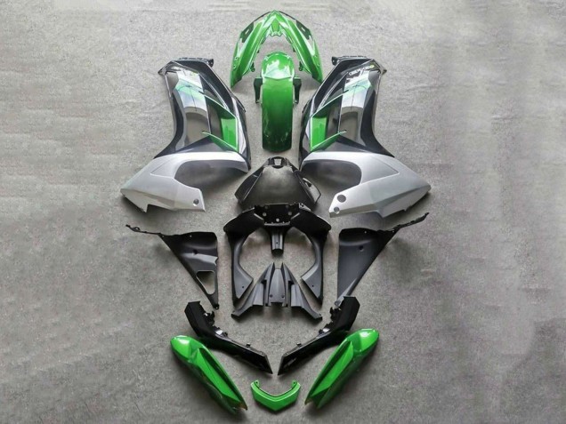 Comprare Carena Moto Kawasaki Ninja 650 EX650 2012-2016 - Verde Grigio Nero