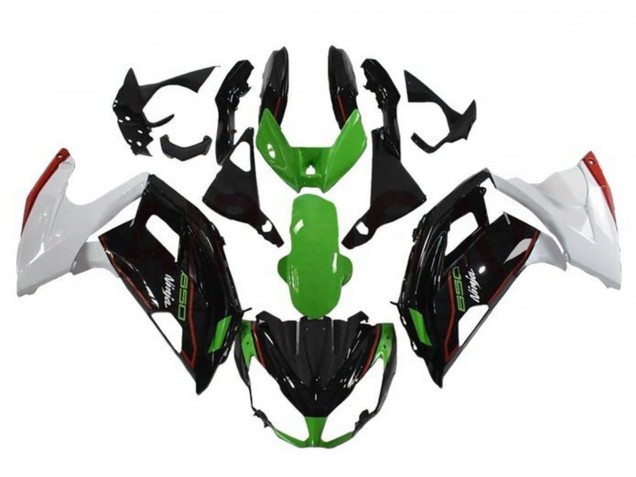 Comprare Carena Moto Kawasaki Ninja 650 EX650 2012-2016 - Verde Nero Bianco Rosso