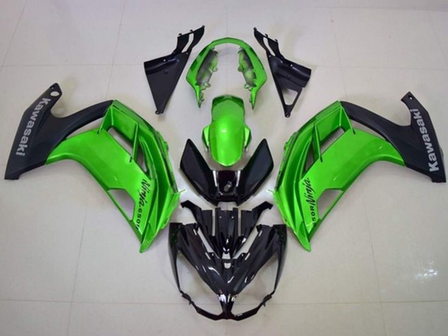Comprare Carena Moto Kawasaki Ninja 650 EX650 2012-2016 - Verde Nero Opaco
