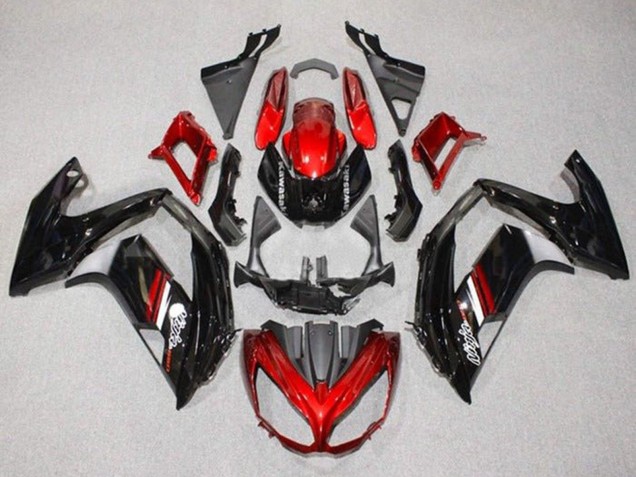 Comprare Carena Moto Kawasaki Ninja 650 EX650 2012-2016 - Rosso Nero Lucido