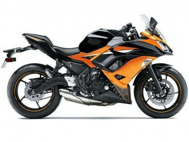 Comprare Carena Moto Kawasaki Ninja 650 EX650 2017-2019 - Arancia Nero