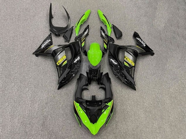 Comprare Carena Moto Kawasaki Ninja 650 EX650 2017-2019 - Verde Giallo Grigio Nero