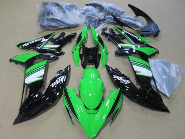 Comprare Carena Moto Kawasaki Ninja 650 EX650 2017-2019 - Verde Bianco Nero Lucido