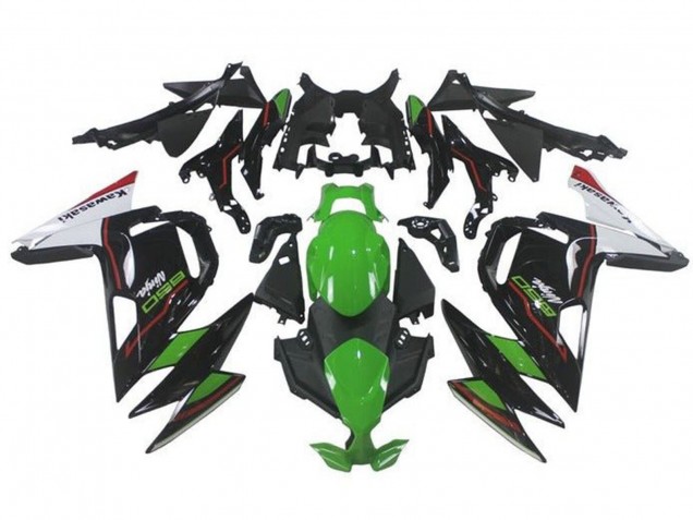 Comprare Carena Moto Kawasaki Ninja 650 EX650 2020-2025 - Verde Nero Bianco Rosso