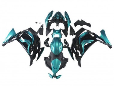 Comprare Carena Moto Kawasaki Ninja 650 EX650 2020-2024 - Blu Verde Acqua Nero