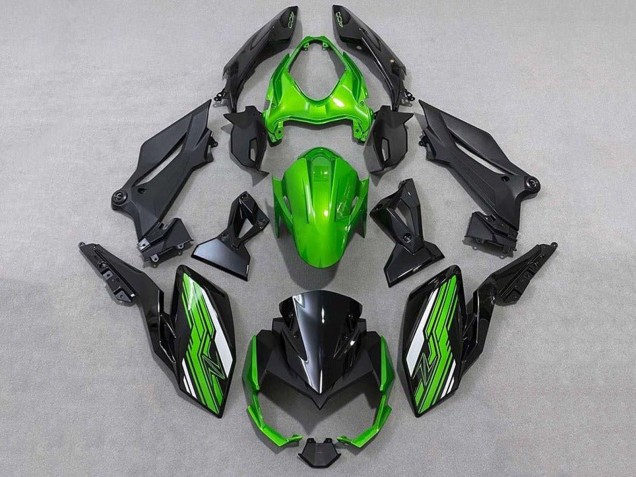 Comprare Carena Moto Kawasaki Z400 2018-2024 - Verde Bianco Nero