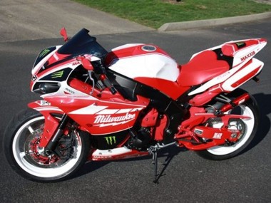 Comprare Carena Moto Yamaha YZF R1 2012-2014 - Bianco Rosso Nero Verde Milwaukee Maxxis Mostro