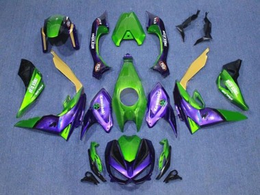 Comprare Carena Moto Kawasaki Z1000 2014-2019 - Verde Giallo Viola Nero
