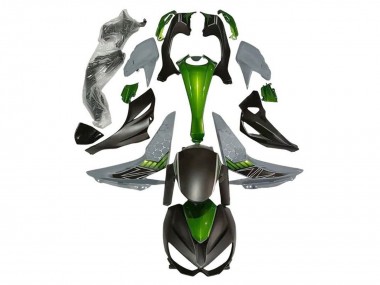 Comprare Carena Moto Kawasaki Z1000 2014-2019 - Verde Grigio Nero Opaco