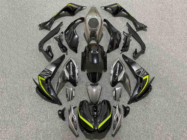 Comprare Carena Moto Kawasaki Z1000 2014-2019 - Nero Grigio Giallo