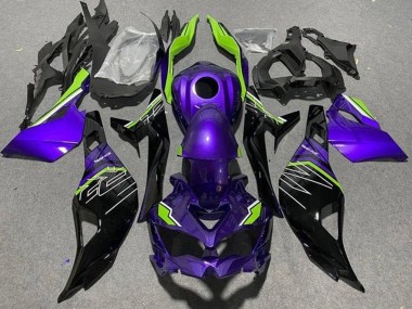 Comprare Carena Moto Kawasaki ZX25R ZX-25R 2019-2025 - Viola Verde Nero Lucido