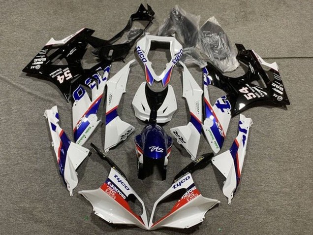 Comprare Carena Moto BMW S1000RR 2009-2014 - Bianco Rosso Blu Nero Lucido Tyco