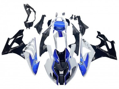 Comprare Carena Moto BMW S1000RR 2009-2014 - Bianco Blu Nero Lucido HP