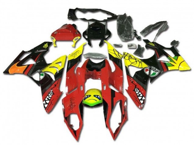 Comprare Carena Moto BMW S1000RR 2009-2014 - Giallo Rosso Nero Squalo