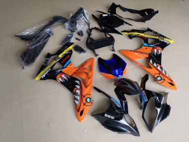 Comprare Carena Moto BMW S1000RR 2009-2014 - Giallo Blu Arancia Nero Squalo