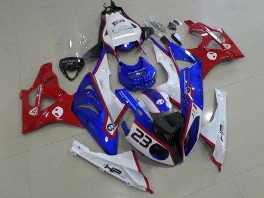 Comprare Carena Moto BMW S1000RR 2009-2014 - Bianco Rosso Blu HP