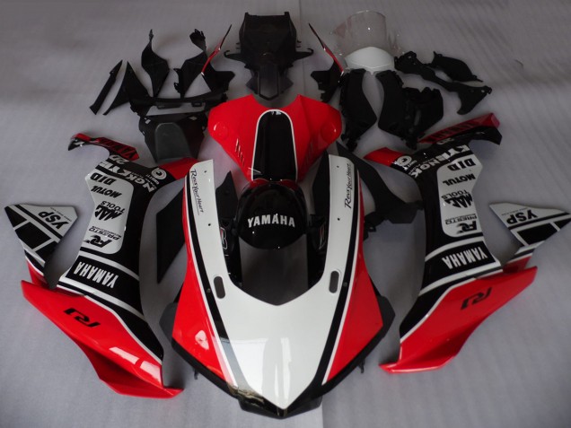 Comprare Carena Moto Yamaha YZF R1 2015-2019 - Bianco Rosso Nero Motul YSP