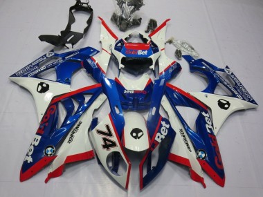 Comprare Carena Moto BMW S1000RR 2009-2014 - Bianco Rosso Blu OroBet