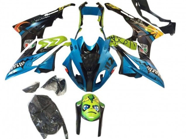 Comprare Carena Moto BMW S1000RR 2015-2016 - Giallo Blu Nero Squalo