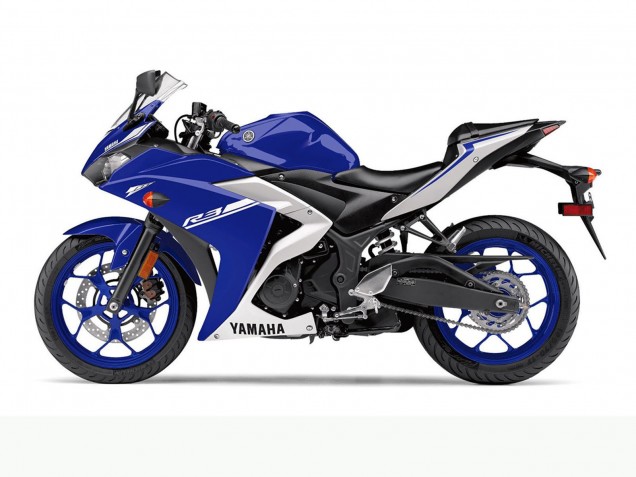 Comprare Carena Moto Yamaha YZF R3 2015-2018 - Blu Bianco