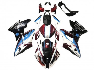 Comprare Carena Moto BMW S1000RR 2017-2018 - Bianco Blu Rosso Nero Lucido