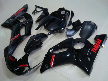 Comprare Carena Moto Yamaha YZF R6 1998-2002 - Nero Lucido Rosso Decals