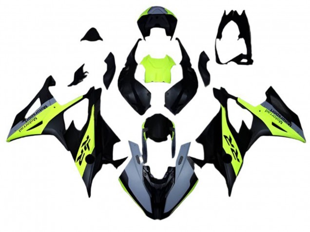 Comprare Carena Moto BMW S1000RR 2019-2022 - Nero Opaco Grigio Neon Giallo