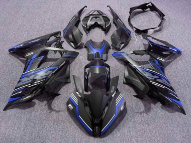 Comprare Carena Moto BMW S1000RR 2019-2022 - Nero Opaco Blu Bianco Banda