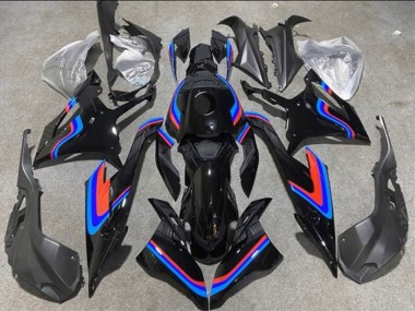Comprare Carena Moto BMW S1000RR 2019-2022 - Nero Doppio Blu Rosso