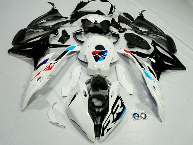 Comprare Carena Moto BMW S1000RR 2023-2024 - Bianco Azzurro Chiaro Rosso Nero Lucido