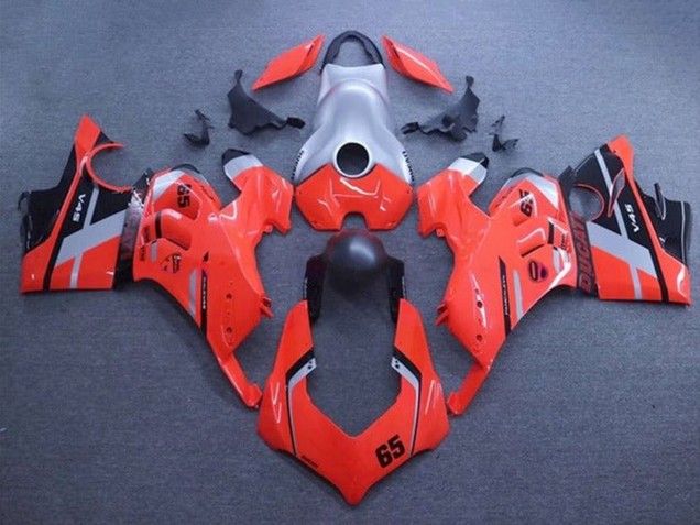 Comprare Carena Moto Ducati Panigale V4 V4S 2020-2021 - Argento Rosso Nero Opaco Banda 65