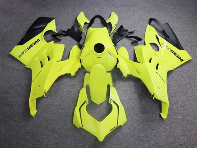 Comprare Carena Moto Ducati Panigale V4 V4S 2020-2021 - Neon Giallo Nero Lucido Corse