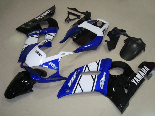 Comprare Carena Moto Yamaha YZF R6 1998-2002 - Bianco Blu Nero Lucido Champions