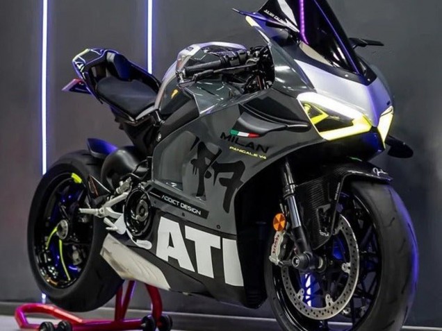 Comprare Carena Moto Ducati Panigale V4 V4S 2020-2021 - Grigio Bianco Giallo Nero
