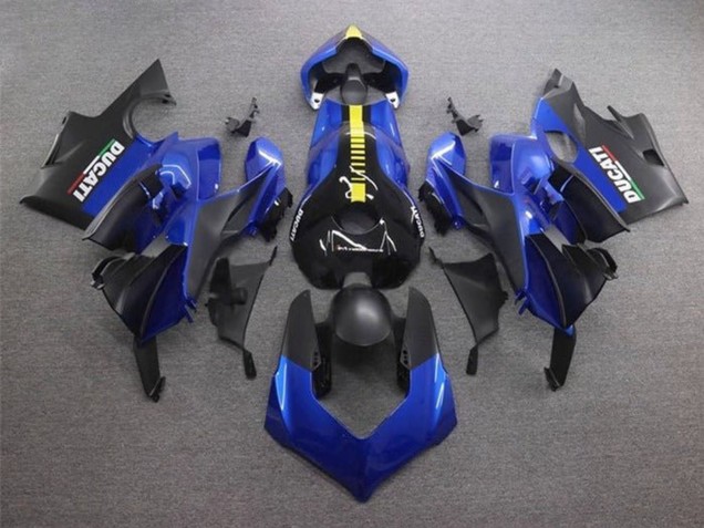 Comprare Carena Moto Ducati Panigale V4 V4S 2020-2021 - Blu Giallo Nero Opaco